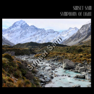 Curved creek from Mount Aoraki, front - Thread Project Unisex Summer Tee Design