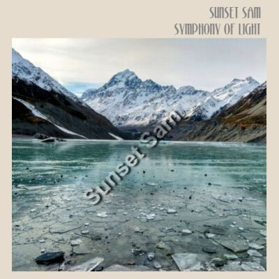 Mountain Ice, front - Calico Tote Bag - Thread Project Design