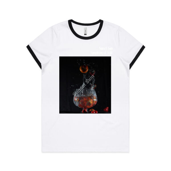 Fruit splash - AS Colour Womens Ringer Tee Thumbnail