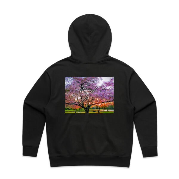 Cherry blossom peace - AS Colour Womens Heavy Hood Thumbnail