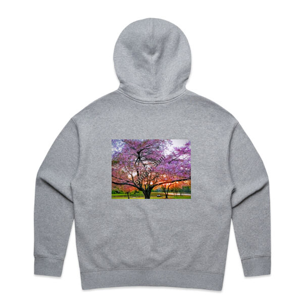 Cherry blossom peace - AS Colour Womens Relax Zip Hoodie Thumbnail