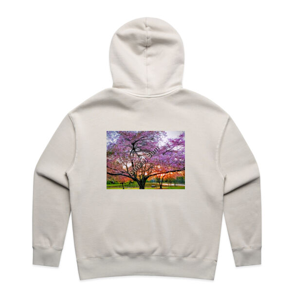 Cherry blossom peace - AS Colour Womens Relax Faded Hood Thumbnail