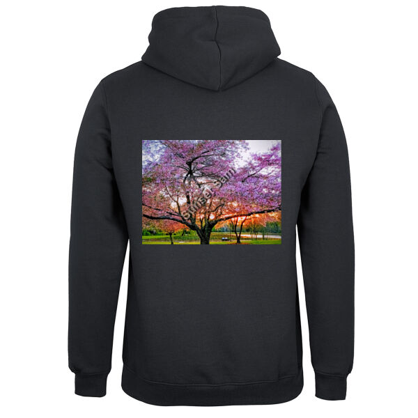 Cherry blossom peace - JB's Mens Fleecy Hoodie Thumbnail