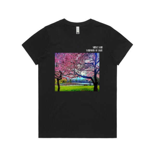 Cherry Lake, front - AS Colour Womens Maple Organic Tee Thumbnail