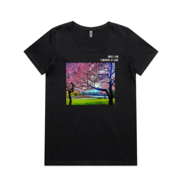 Cherry Lake, front - AS Colour Womens Maple Scoop Tee Thumbnail