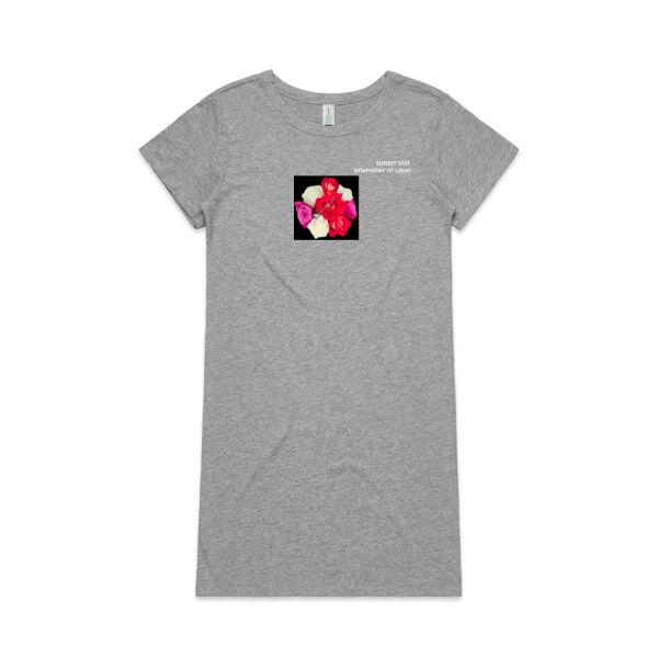 Rose posy - AS Colour Womens Mika Organic Short Sleeved Dress Thumbnail