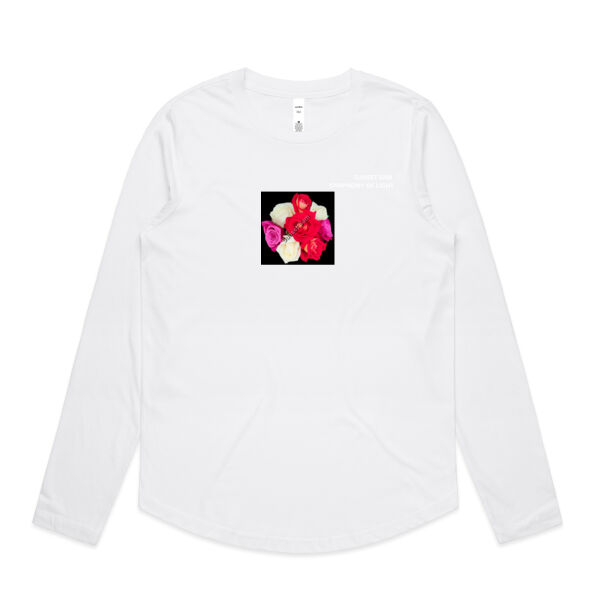 Rose posy - AS Colour Womens Maple Curve Longsleeve Tee Thumbnail
