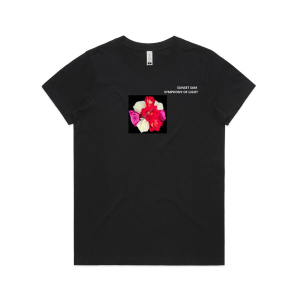 Rose posy - AS Colour Womens Maple Organic Tee Thumbnail