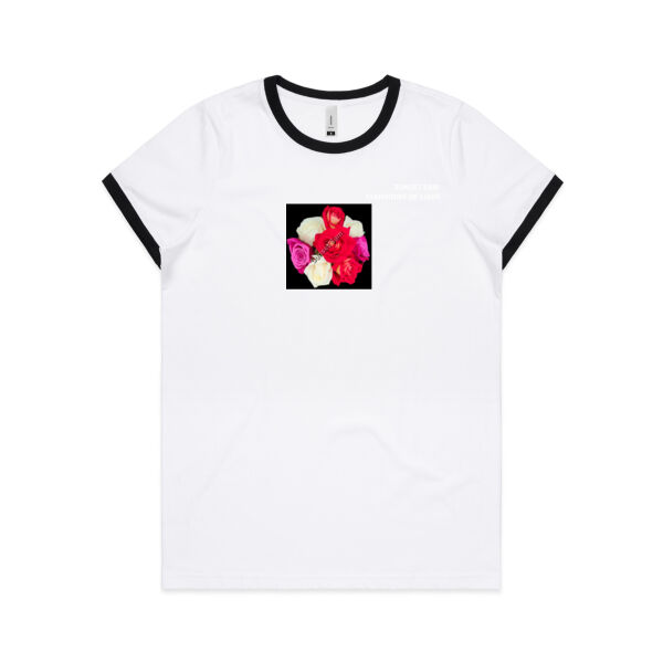 Rose posy - AS Colour Womens Ringer Tee Thumbnail