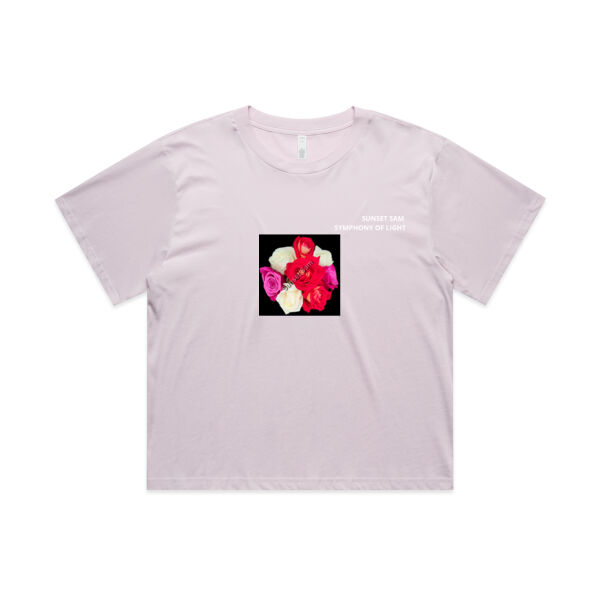 Rose posy - AS Colour Womens Martina Crop Tee Thumbnail