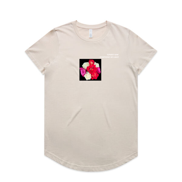 Rose posy - AS Colour Womens Maple Curve Tee Thumbnail