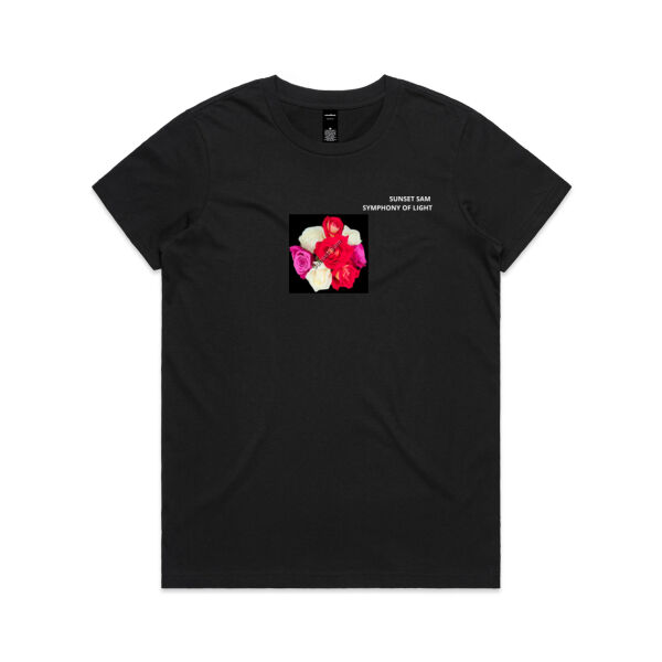 Rose posy - AS Colour Womens Maple Tee Thumbnail
