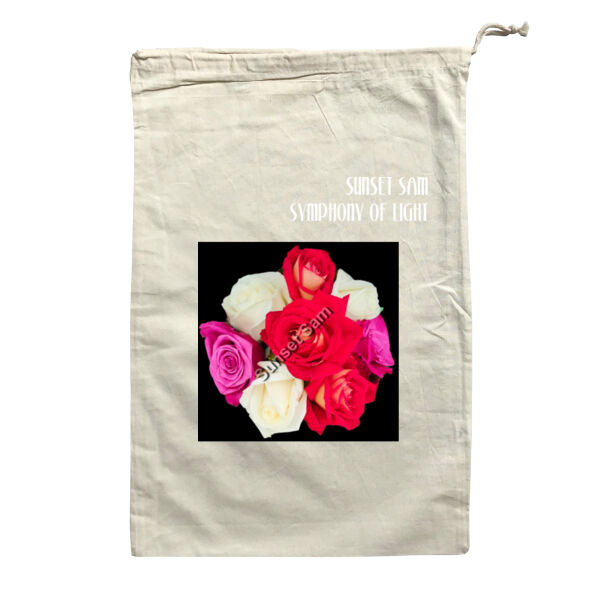 Rose posy - Large Calico Bag Thumbnail