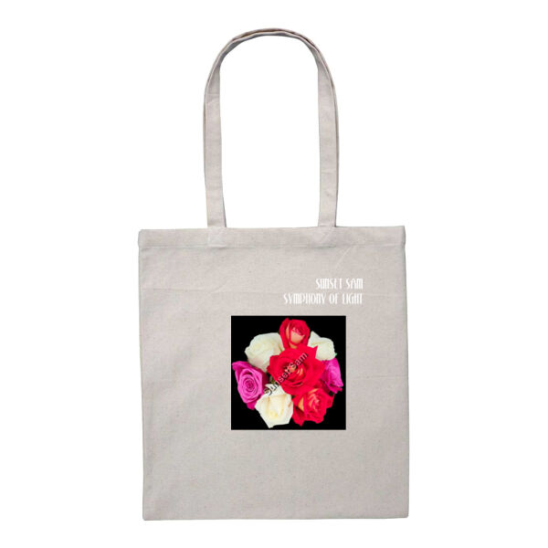 Rose posy - Heavy Duty Canvas Tote with Gusset  Thumbnail