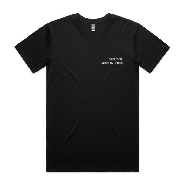 Black and white roses - AS Colour Mens Staple V Neck Tee Thumbnail