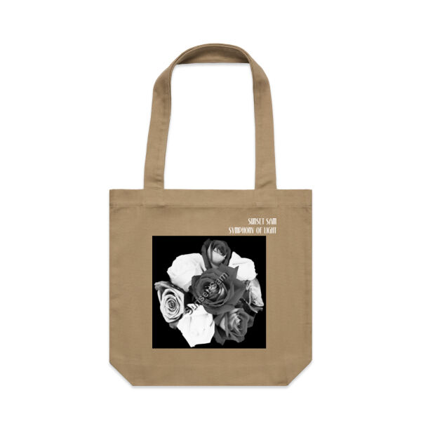 Black and white rose posy - AS Colour Carrie Tote Bag  Thumbnail