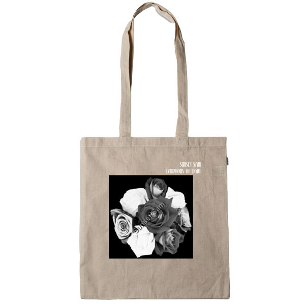 Black and white rose posy - Calico Tote Bag - Thread Project Thumbnail