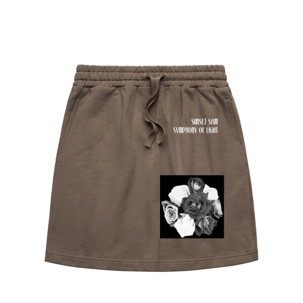 Black and white rose posy skirt Thumbnail