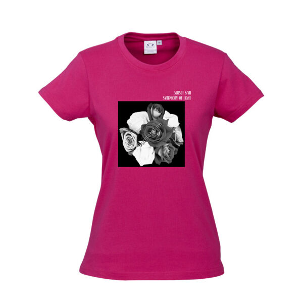Black and white rose posy - Biz Collection Ladies Ice Tee Thumbnail
