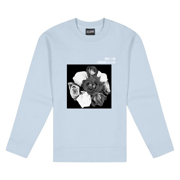 Black and white rose posy - Cloke Women's Standard Crew Neck Sweat Thumbnail