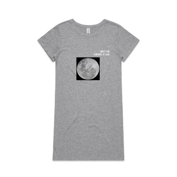 Full Moon - AS Colour Womens Mika Organic Short Sleeved Dress Thumbnail