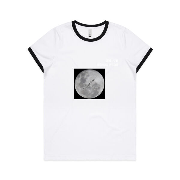 Full Moon - AS Colour Womens Ringer Tee Thumbnail