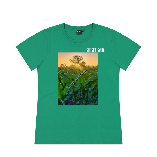 Cornfield Sunset - Cloke Womens Silhouette Tee V2 Thumbnail