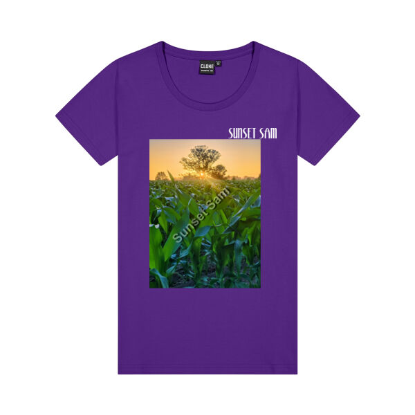 Cornfield Sunset - Cloke Womens Silhouette Tee Thumbnail