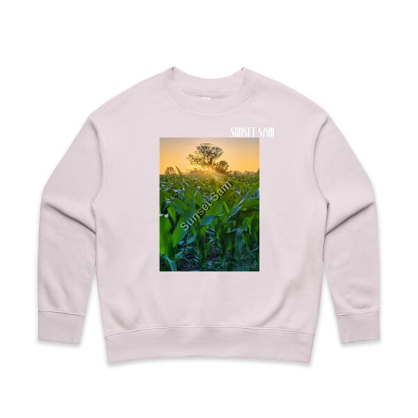 Cornfield Sunset - AS Colour Women's Relax Crew Thumbnail