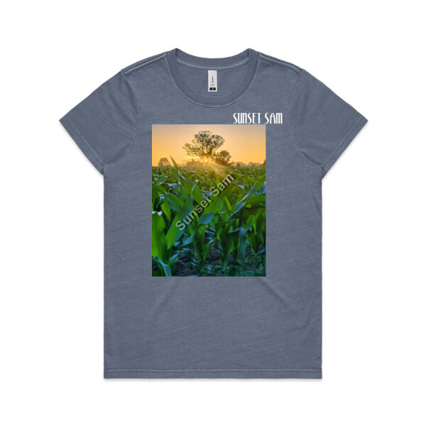 Cornfield Sunset - AS Colour Womens Maple Faded Tee Thumbnail