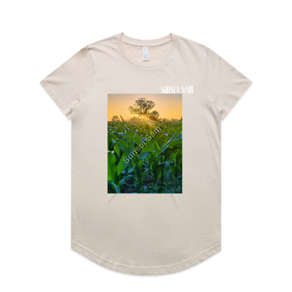 Cornfield Sunset - AS Colour Womens Maple Curve Tee Thumbnail
