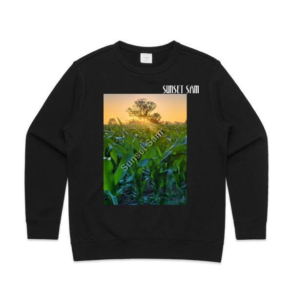 Cornfield Sunset - AS Colour Womens Premium Crew Thumbnail