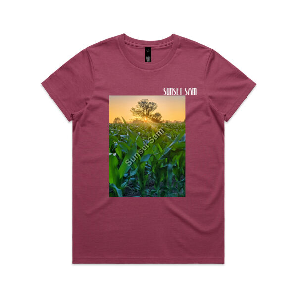 Cornfield Sunset - AS Colour Womens Maple Tee Thumbnail