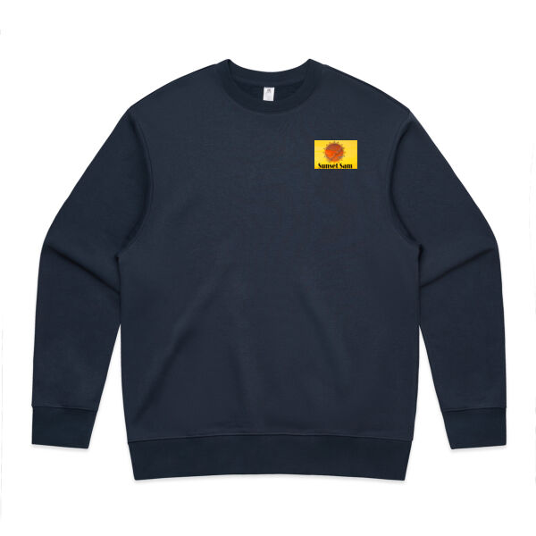 Cornfield Sunset on back - AS Colour Mens Heavy Crew Thumbnail