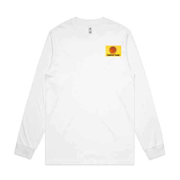 Cornfield Sunset on back - AS Colour Mens General Long Sleeve Tee Thumbnail