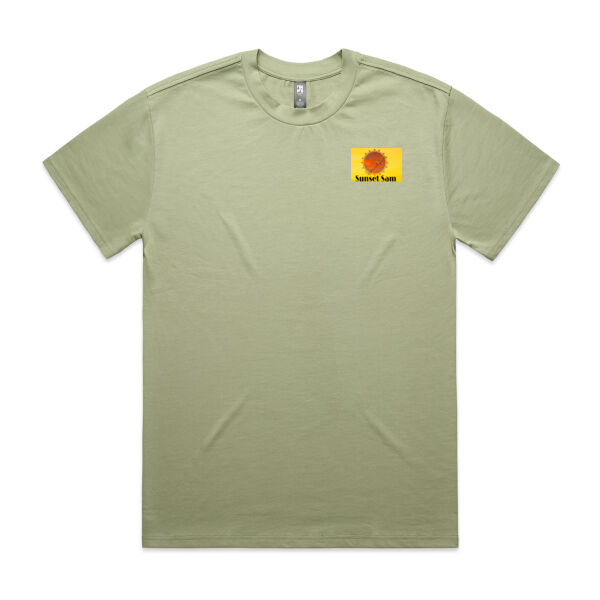 Cornfield Sunset on back - AS Colour Mens Heavy Tee Thumbnail