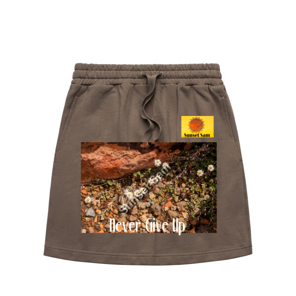 Flowers in the Rocks, Never give up - AS Colour Womens Terry Skirt Thumbnail
