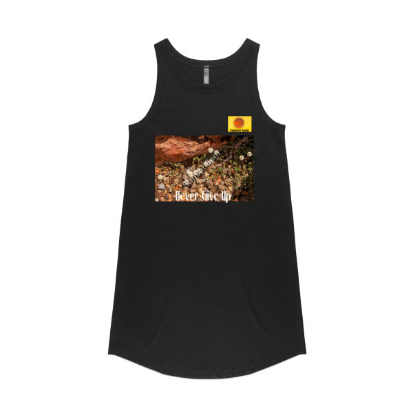 Flowers in the Rocks, Never give up - AS Colour Womens Saturday Dress Thumbnail