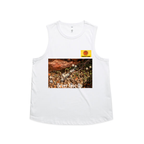 Flowers in the Rocks, Never give up - AS Colour Womens Martina Tank Thumbnail