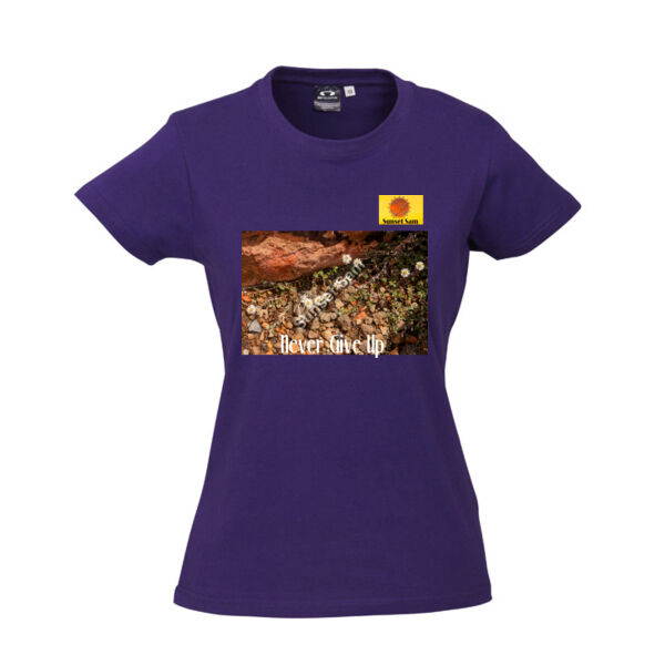 Flowers in the Rocks, Never give up - Biz Collection Ladies Ice Tee Thumbnail