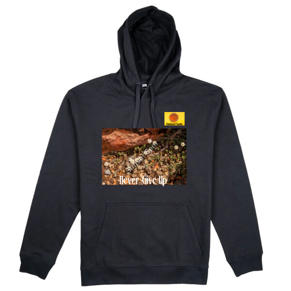 Flowers in the Rocks, Never give up - Thread Project Unisex Epic Hoodie Thumbnail
