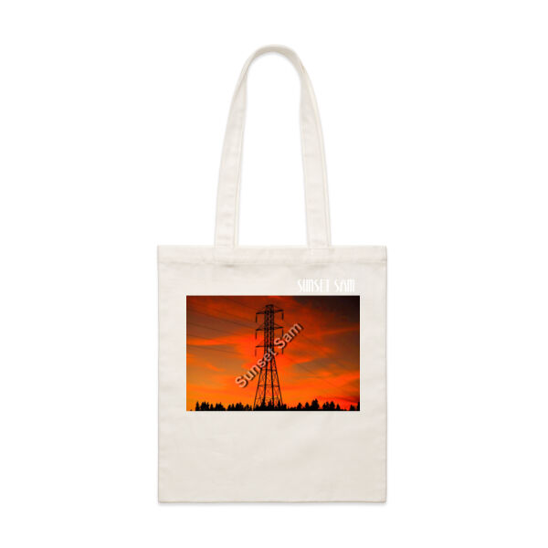 Sunset Powerline - AS Colour Parcel Tote Thumbnail
