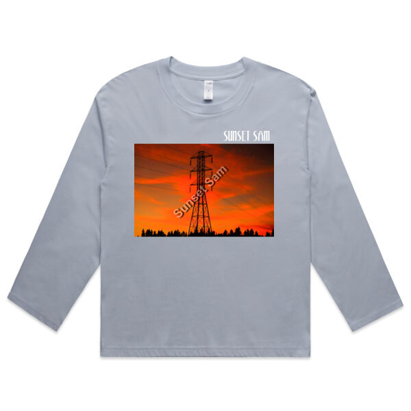 Sunset Powerline - AS Colour Womens Martina Longsleeve Tee Thumbnail