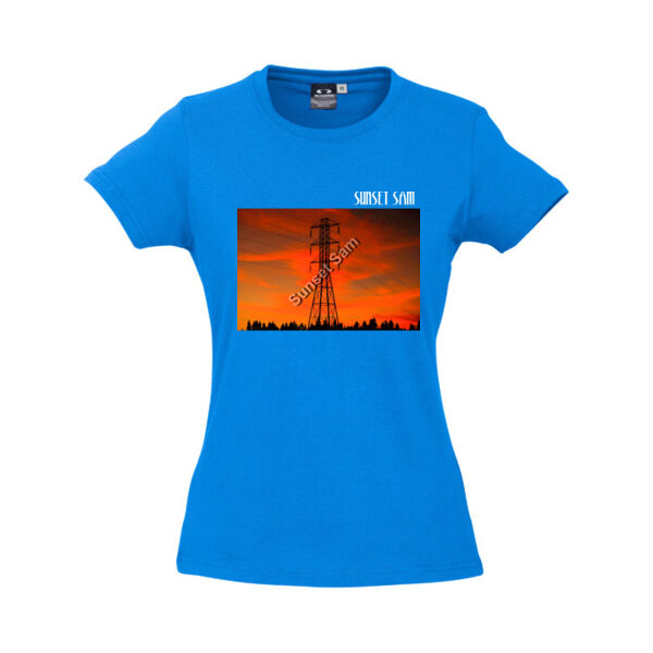 Sunset Powerline - Biz Collection Ladies Ice Tee Thumbnail