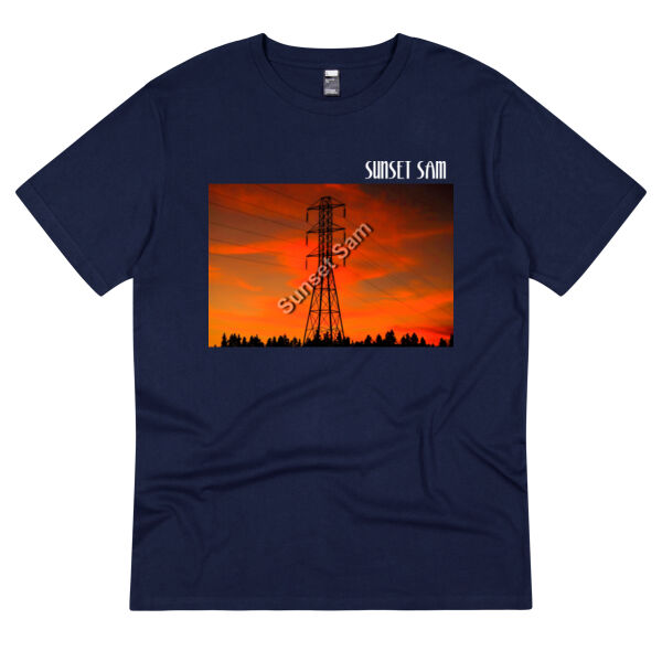 Sunset Powerline - Thread Project Unisex Summer Tee Thumbnail