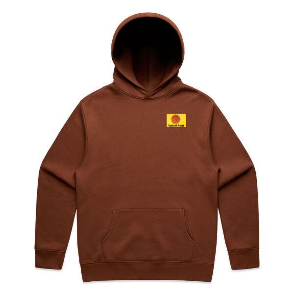 Sunset Powerline, photo on back - AS Colour Mens Relax Hood Thumbnail