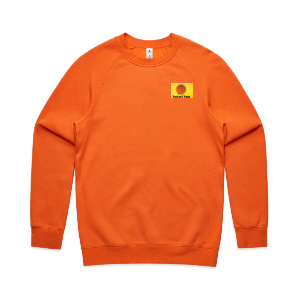 Sunset Powerline, photo on back - AS Colour Mens Supply Crew Thumbnail