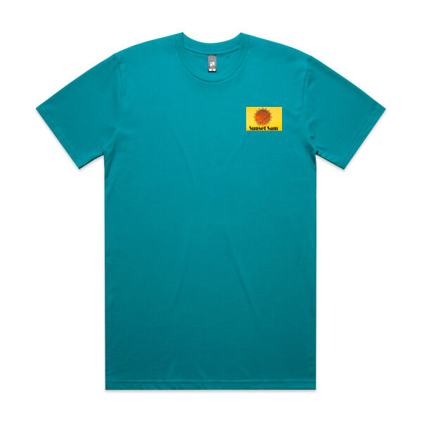Sunset Powerline, photo on back - AS Colour Mens Classic Tee Thumbnail