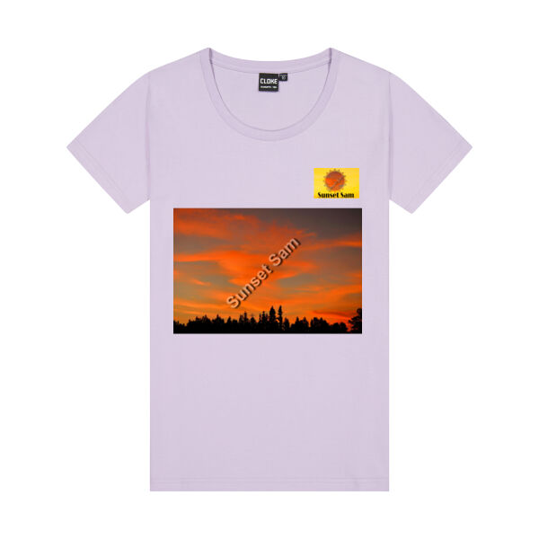 Sunset Swirl - Cloke Womens Silhouette Tee Thumbnail