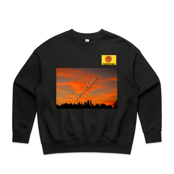 Sunset Swirl - AS Colour Womens Heavy Crew Thumbnail